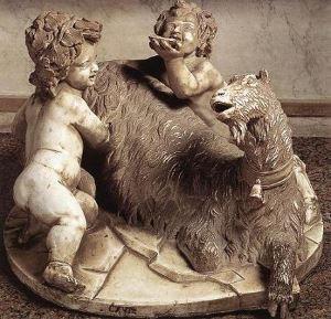 <i>The Goat Amalthea with the Infant Jupiter and a Faun</i> (1609-15) is the earliest known work by Bernini.