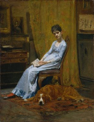 The Artist's Wife and His Setter Dog (1884-89)